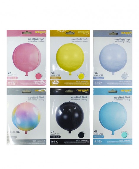 Globo  Orbz  Color  Pastel y Brillo # 22