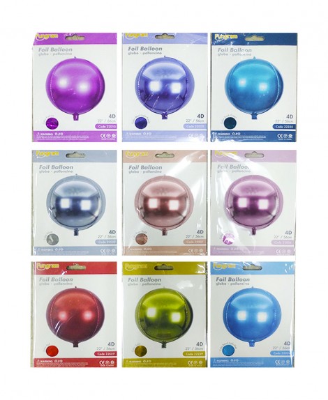 Globo  Orbz  Color  Pastel y Brillo # 22