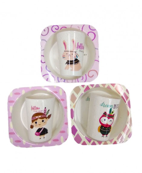 Set  Plato  Infantil  # A143-901  (4 Pza)